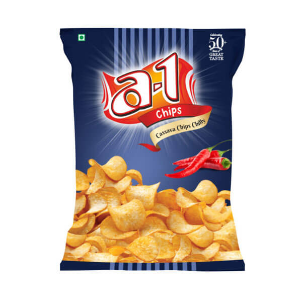 Cassava /Tapioca chips chilly (A1 Chips)